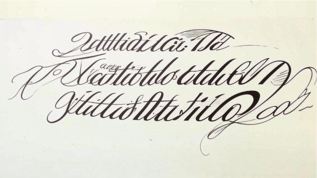 Signature calligraphy